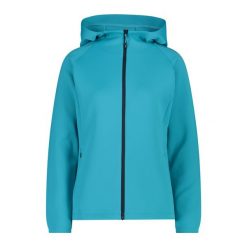 Bluza damska turystyczna CMP 32C8386. Niebieskie bluzy CMP, m, bez wzorów, z kapturem. Za 149.99 zł.