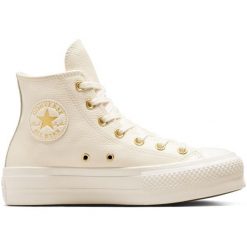 Sneakers Converse Chuck Taylor As Lift. Brązowe trampki Converse, bez wzorów, ze skóry ekologicznej, bez zapięcia. Za 444.55 zł.