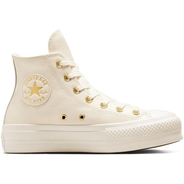 Sneakers Converse Chuck Taylor As Lift. Brązowe trampki Converse, bez wzorów, ze skóry ekologicznej, bez zapięcia. Za 444.55 zł.
