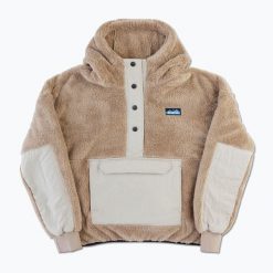 Bluza polarowa damska KAVU Moon Ridge. Brązowe bluzy KAVU, bez wzorów, z polaru, bez kaptura. Za 389.99 zł.