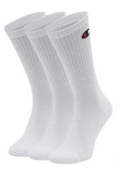 Skarpety Unisex Dla Dorosłych (zestaw 3 Sztuk). Białe skarpety Champion, bez wzorów, z bawełny. Za 34.90 zł.