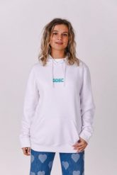 Bluza z kapturem Retro OOSC. Zielone bluzy OOSC, bez wzorów, z bawełny, z kapturem. Za 294.99 zł.