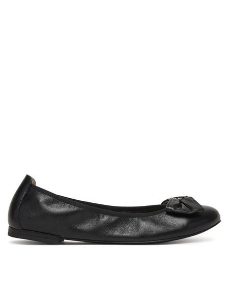 Caprice Baleriny 9-22111-46 Czarny. Czarne baleriny Caprice, bez wzorów, ze skóry, bez obcasa. Za 192.99 zł.