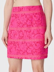 NAF NAF Spódnica mini Cybele THNJ81A Różowy Regular Fit. Czerwone spódnice NAF NAF, bez wzorów, z wiskozy, mini. Za 169.99 zł.