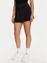 Tommy Jeans Spódnica mini Tjw Box Pleat Jersey DW0DW18489 Czarny Regular Fit. Czarne spódnice Tommy Jeans, l, bez wzorów, z jeansu, mini. Za 179.99 zł.