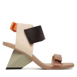 Sandały United Nude. Brązowe sandały United Nude, bez wzorów, bez obcasa, na koturnie, bez zapięcia. Za 1,399.00 zł.