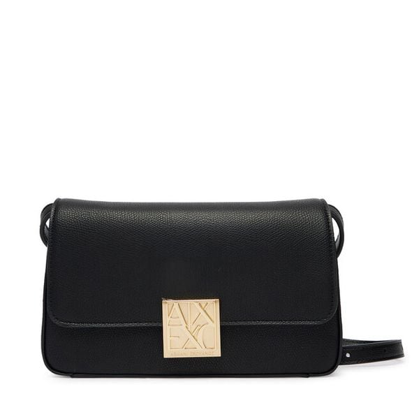 Torebka Armani Exchange. Czarne listonoszki Armani Exchange, bez wzorów, bez dodatków. Za 335.99 zł.