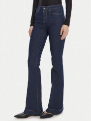 Rinascimento Jeansy CFC0125300003 Granatowy Flare Fit. Niebieskie jeansy Rinascimento, m, bez wzorów. Za 429.99 zł.