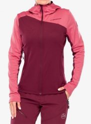 Bluza z kapturem damska La Sportiva Cosmic Thermal Hoody. Czerwone bluzy La Sportiva, m, bez wzorów, z materiału, z kapturem. Za 576.39 zł.