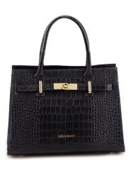 Mia Tomazzi Skórzana torebka "Beltrami" w kolorze czarnym - 29 x 22 x 14 cm rozmiar: onesize. Czarne torby na ramię Mia Tomazzi, bez wzorów, z materiału, przez ramię, bez dodatków. Za 382.99 zł.