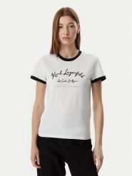 KARL LAGERFELD T-Shirt B2W17021 Biały Slim Fit. Białe t-shirty KARL LAGERFELD, l, bez wzorów, z bawełny, bez kołnierzyka, bez ramiączek. Za 429.99 zł.