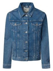 Pepe Jeans Kurtka dżinsowa - Regular fit - w kolorze niebieskim rozmiar: XS. Niebieskie kurtki Pepe Jeans, xs, z aplikacjami, z bawełny, bez kaptura. Za 215.71 zł.
