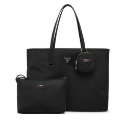 Torba Guess. Czarne shopper Guess, z aplikacjami, bez dodatków. Za 469.99 zł.