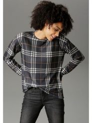 Aniston Koszulka w kolorze szaro-białym rozmiar: 34. Białe bluzki Aniston, bez wzorów, bez kołnierzyka, bez ramiączek. Za 65.99 zł.