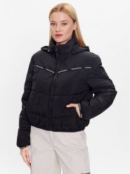 Tommy Jeans Kurtka przejściowa DW0DW16100 Czarny Regular Fit. Czarne kurtki Tommy Jeans, xxs, bez wzorów, z jeansu, bez kaptura. Za 459.99 zł.