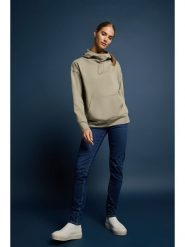 ELBSAND Bluza "Niva" w kolorze beżowym rozmiar: M. Brązowe bluzy ELBSAND, m, bez wzorów, z bawełny, z kapturem. Za 173.99 zł.