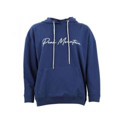 Damska bluza bawełniana Peak Mountain French Terry. Niebieskie bluzy Peak Mountain, m, bez wzorów, z bawełny. W wyprzedaży za 148.50 zł.