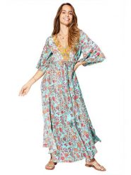 Aller Simplement Sukienka ze wzorem rozmiar: 38/40. Sukienki Aller Simplement, bez wzorów, bez kołnierzyka, bez ramiączek, maxi. Za 78.99 zł.