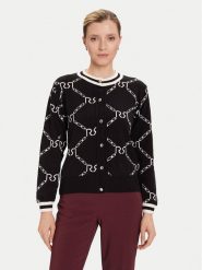 Rinascimento Kardigan CFM0012074003 Czarny Regular Fit. Czarne kardigany Rinascimento, m, bez wzorów, z syntetyku. Za 379.99 zł.