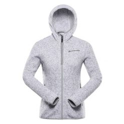 Bluza damska polarowa z kapturem Alpine Pro Zega 2. Szare bluzy Alpine Pro, bez wzorów, z polaru, z kapturem. W wyprzedaży za 349.00 zł.