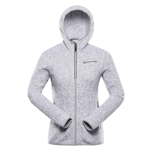 Bluza damska polarowa z kapturem Alpine Pro Zega 2. Szare bluzy Alpine Pro, bez wzorów, z polaru, z kapturem. W wyprzedaży za 349.00 zł.