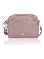 Bellicci Skórzana torebka "Vega" w kolorze fioletowym - 22 x 15 x 5,5 cm rozmiar: onesize. Różowe torby na ramię Bellicci, bez wzorów, z materiału, na ramię, bez dodatków. Za 173.99 zł.