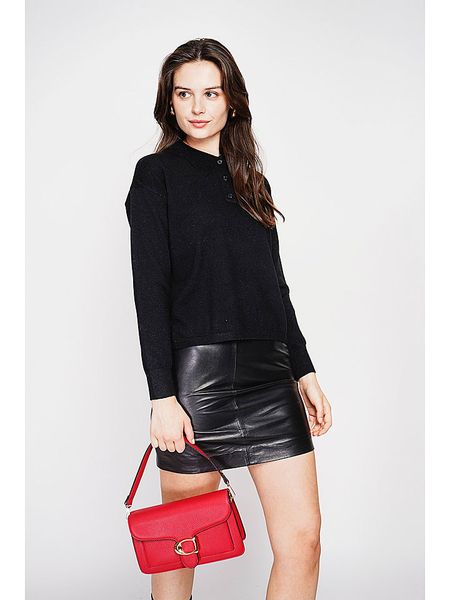 C& Jo Sweter w kolorze czarnym rozmiar: 40. Czarne swetry C& Jo, bez wzorów, bez ramiączek. Za 121.99 zł.