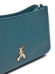Patrizia Pepe Torebka 2B0103/L133-G592 Turkusowy. Niebieskie torebki klasyczne Patrizia Pepe, bez wzorów, ze skóry, bez dodatków. Za 1,239.00 zł.