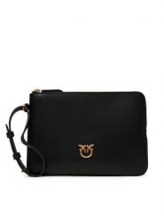 PINKO Torebka Wristlet PE 25 PCPL 104353 A0F1 Czarny. Czarne kopertówki Pinko, bez wzorów, ze skóry, bez dodatków. Za 469.99 zł.