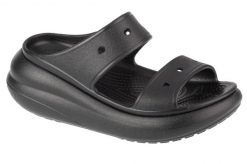 Sandały CROCS CRUSH SANDAL Czarny. Czarne sandały Crocs, bez wzorów, z gumy, bez obcasa, bez zapięcia. Za 249.99 zł.