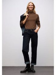 Street One Golf w kolorze jasnobrązowym rozmiar: 34. Brązowe golfy Street One, bez wzorów, bez ramiączek. Za 100.75 zł.