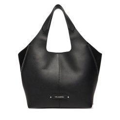 Torebka KARL LAGERFELD. Czarne shopper KARL LAGERFELD, bez wzorów, bez dodatków. Za 1,749.00 zł.