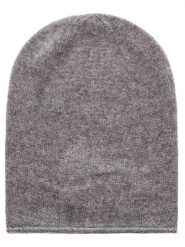 Zwillingsherz Kaszmirowa czapka beanie w kolorze szarym rozmiar: onesize. Szare czapki Zwillingsherz, bez wzorów, z kaszmiru. Za 149.95 zł.
