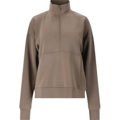 Kobieca bluza półzipowana Athlecia Jillnana. Brązowe bluzy Athlecia, bez wzorów, bez kaptura. Za 277.50 zł.
