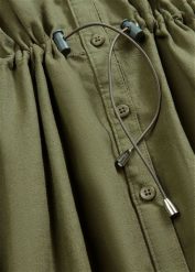 Sukienka koszulowa. Zielone sukienki bonprix, bez wzorów, bez kołnierzyka, bez ramiączek, midi, koszulowe. Za 209.99 zł.