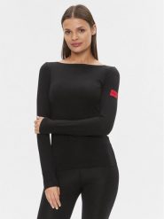 Hugo Bluzka Thermal 50486081 Czarny Slim Fit. Czarne bluzki Hugo, xl, bez wzorów, z syntetyku, bez kołnierzyka, bez ramiączek. Za 199.99 zł.