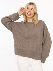 Zwillingsherz Sweter "Kastiger" w kolorze jasnobrązowym rozmiar: M. Brązowe swetry Zwillingsherz, m, bez wzorów, z kaszmiru, bez ramiączek. Za 447.95 zł.