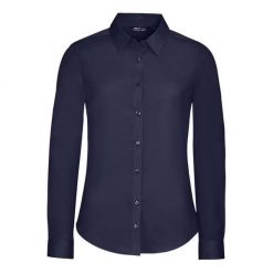 Damska Koszulka Z Długim Rękawem Blake Stretch Shirt. Niebieskie bluzki SOL'S, s, bez wzorów, casualowe, bez kołnierzyka, bez ramiączek. Za 158.99 zł.