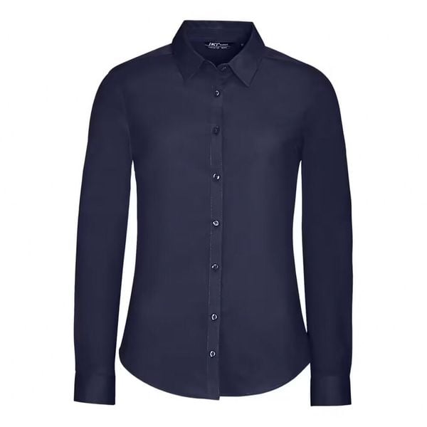 Damska Koszulka Z Długim Rękawem Blake Stretch Shirt. Niebieskie bluzki SOL'S, s, bez wzorów, casualowe, bez kołnierzyka, bez ramiączek. Za 168.99 zł.