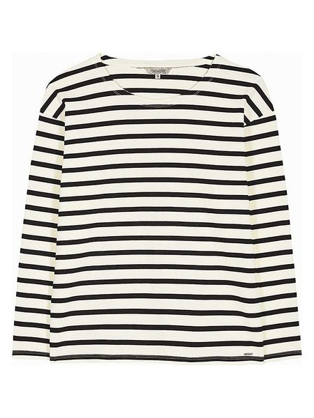 Herrlicher Koszulka "Astoria" w kolorze kremowym rozmiar: M. Brązowe bluzki Herrlicher, m, bez wzorów, bez kołnierzyka, bez ramiączek. Za 130.99 zł.