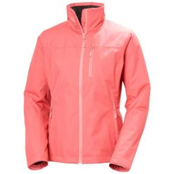 Damska kurtka wodoodporna Helly Hansen Crew 2. Czerwone kurtki sportowe Helly Hansen, bez wzorów, bez kaptura. Za 712.50 zł.