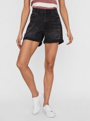 Noisy may Szorty dżinsowe "Nmsmiley" w kolorze czarnym rozmiar: XS. Czarne szorty Noisy may, bez wzorów, z bawełny, klasyczne. Za 67.95 zł.