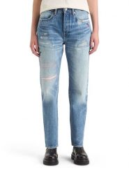 Scotch & Soda Dżinsy - Boyfriend fit - w kolorze niebieskim rozmiar: W27/L32. Niebieskie jeansy Scotch & Soda, l, z aplikacjami, z podwyższonym stanem. Za 299.45 zł.
