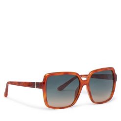 Okulary przeciwsłoneczne Guess. Brązowe okulary przeciwsłoneczne Guess, z aplikacjami. Za 269.99 zł.