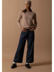 Perfect Cashmere Kaszmirowy sweter w kolorze beżowym rozmiar: M. Brązowe swetry Perfect Cashmere, m, bez wzorów, z kaszmiru, bez ramiączek. Za 322.73 zł.