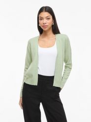 Vila Kardigan "Viril" w kolorze zielonym rozmiar: XL. Zielone kardigany Vila, xl, bez wzorów, z włókna. Za 88.02 zł.