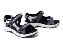 JOSEF SEIBEL 97302 TE380 507 Estelle 02 dunkelblau-multi, sandały damskie. Niebieskie sandały Josef Seibel, bez wzorów, ze skóry, bez obcasa, bez zapięcia. Za 348.42 zł.