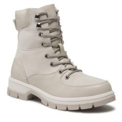 Botki JENNY. Brązowe botki Jenny, bez wzorów, bez obcasa, na płaskiej podeszwie, bez zapięcia. Za 179.99 zł.