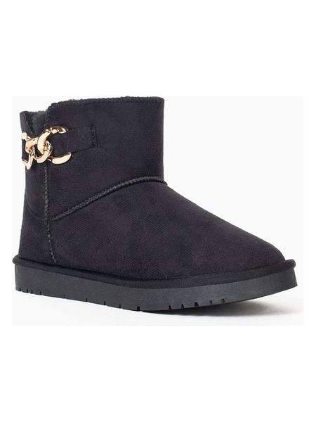ISLAND BOOT Botki zimowe "Jillo" w kolorze czarnym rozmiar: 37. Czarne botki Island Boot, na zimę, bez wzorów, bez obcasa, bez zapięcia. Za 152.99 zł.