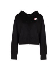 Bluza trekking damska. Czarne bluzy Champion, xl, z aplikacjami, z bawełny, z kapturem. Za 187.00 zł.